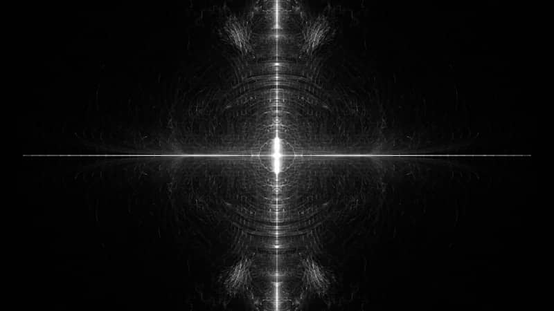 Abstract bright light burst on a black background