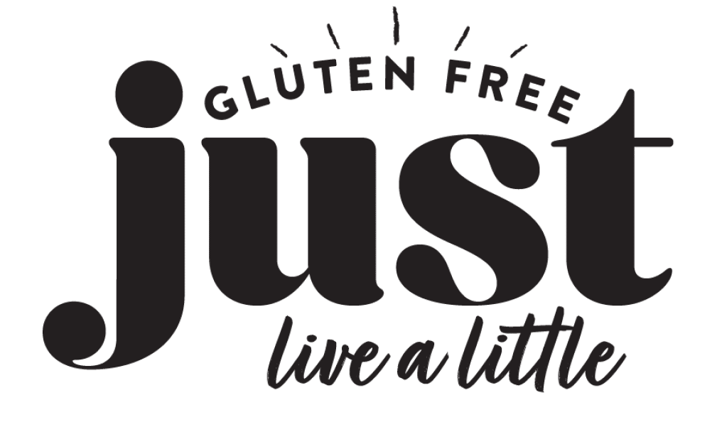 Just Live a Little, Gluten Free logo with their name as their logo