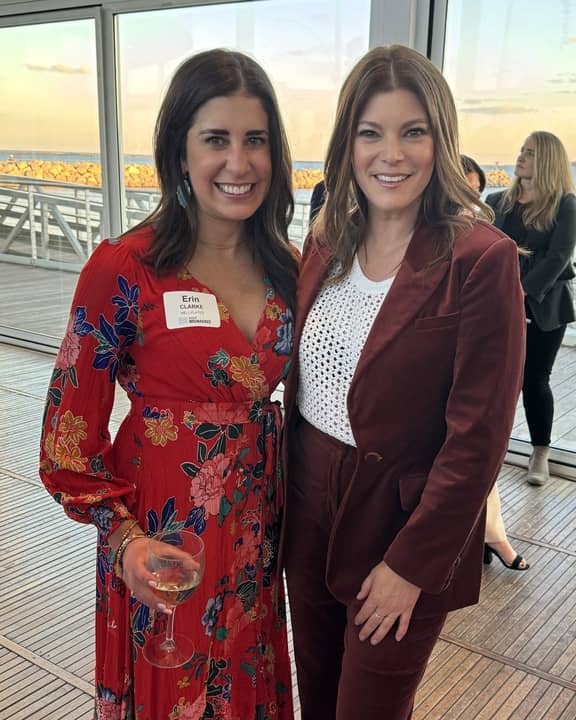 A photo of Erin with Gail Simmons