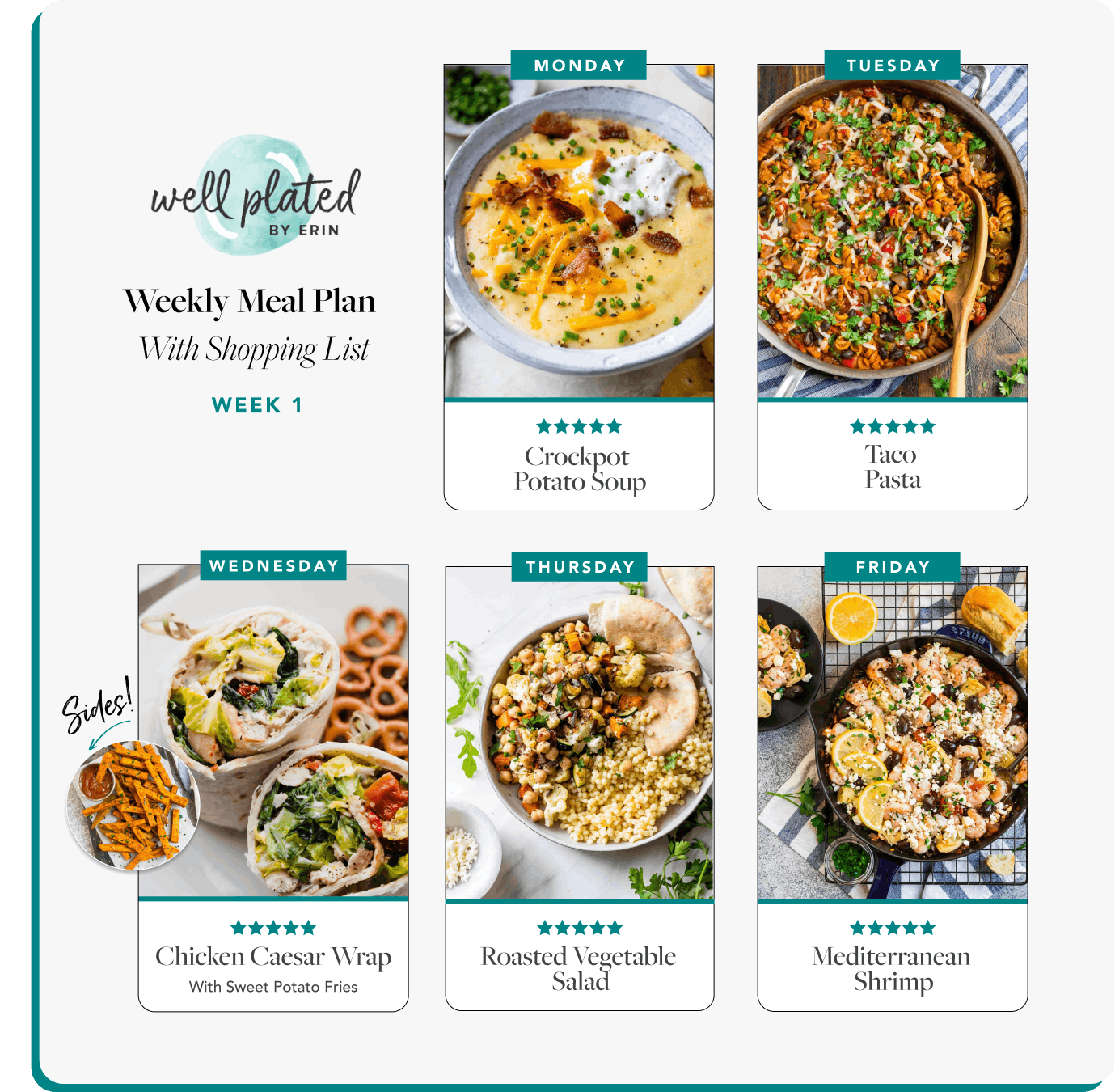 Weekly Meal Plan Sample