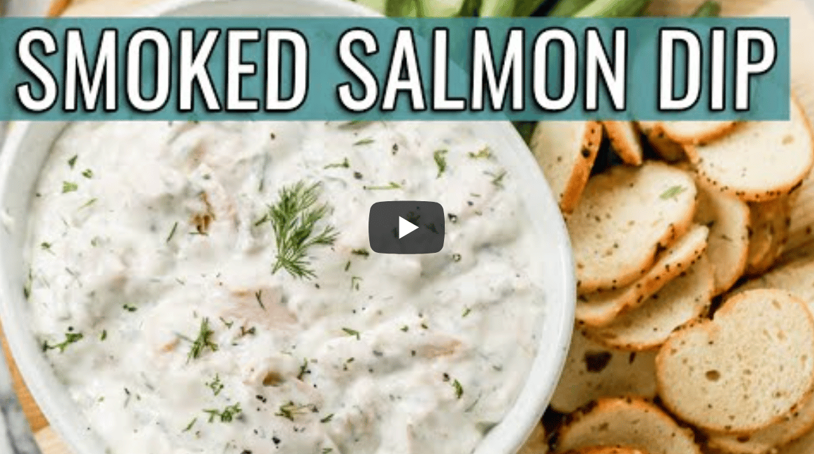 smoked salmon dip in a bowl