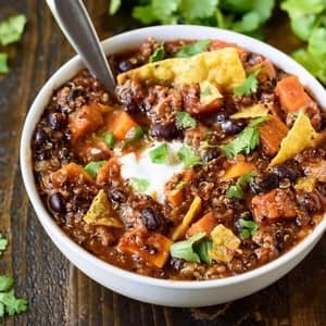 Slow Cooker Turkey Quinoa Chili