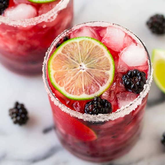 Skinny Blackberry Margarita