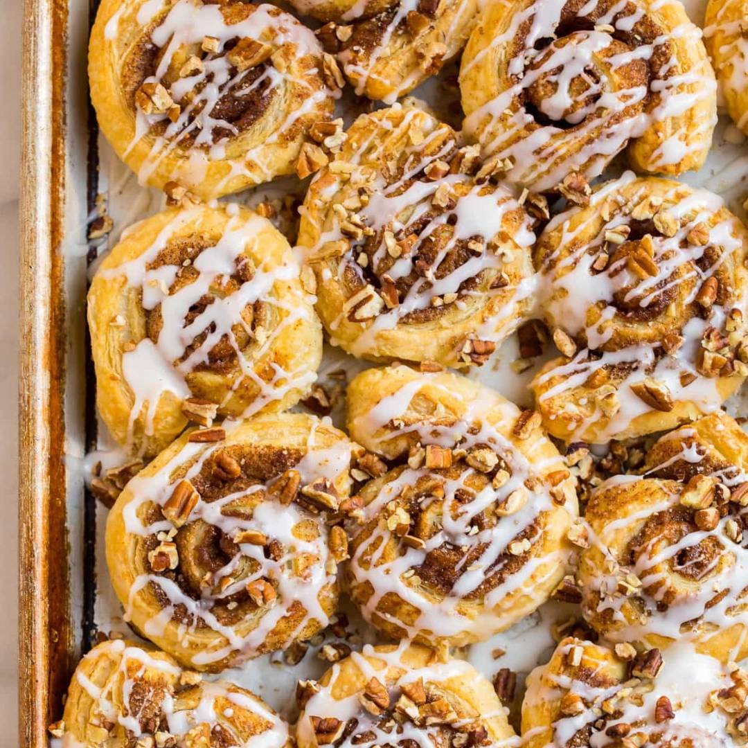 Puff Pastry Cinnamon Rolls