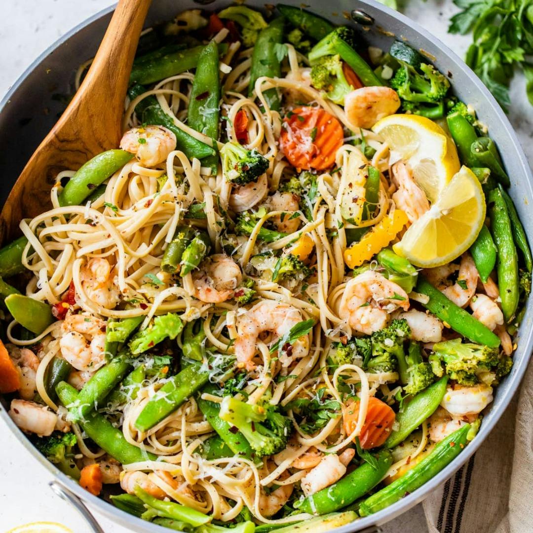 Garlic Shrimp Pasta