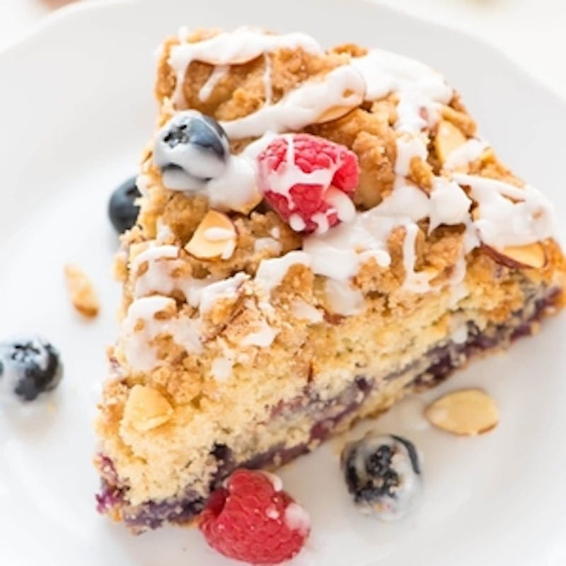 Almond Berry Crumb Cake