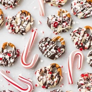 Chocolate Peppermint Covered Pretzels