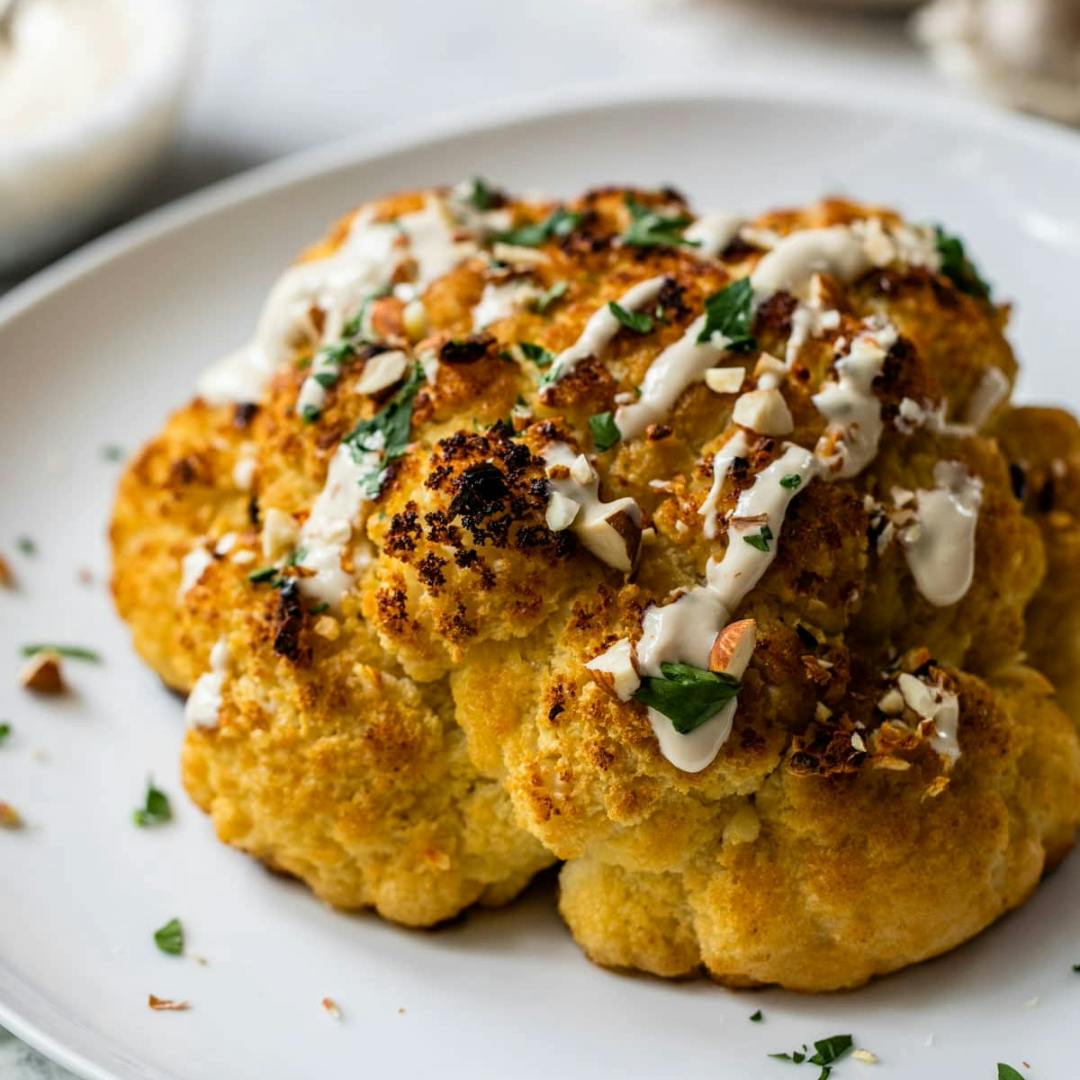 Whole Roasted Cauliflower