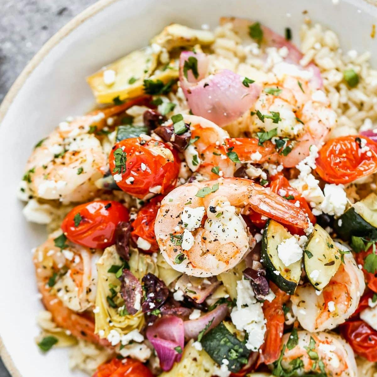 Sheet Pan Mediterranean Shrimp