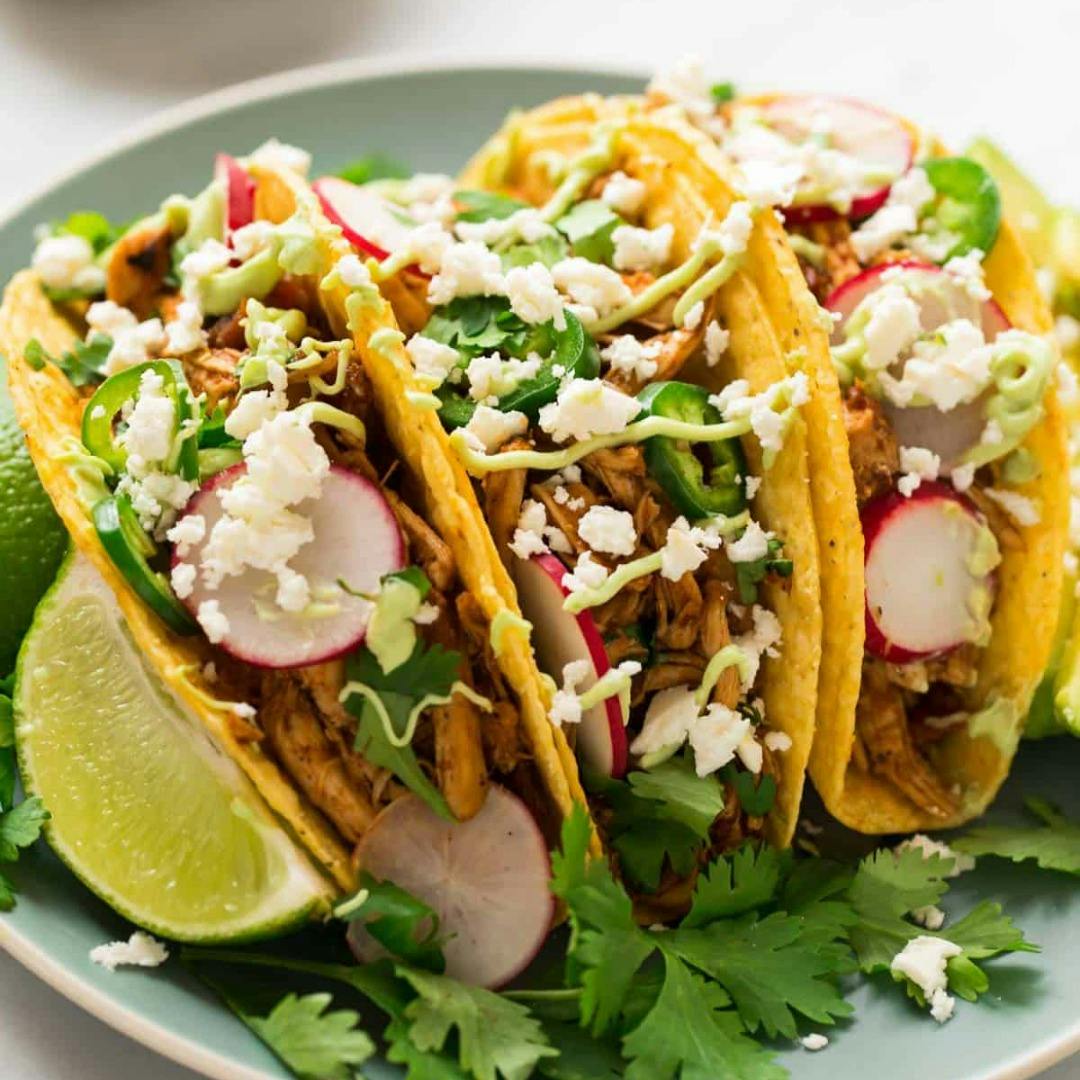 Instant Pot Shredded Chicken Tacos