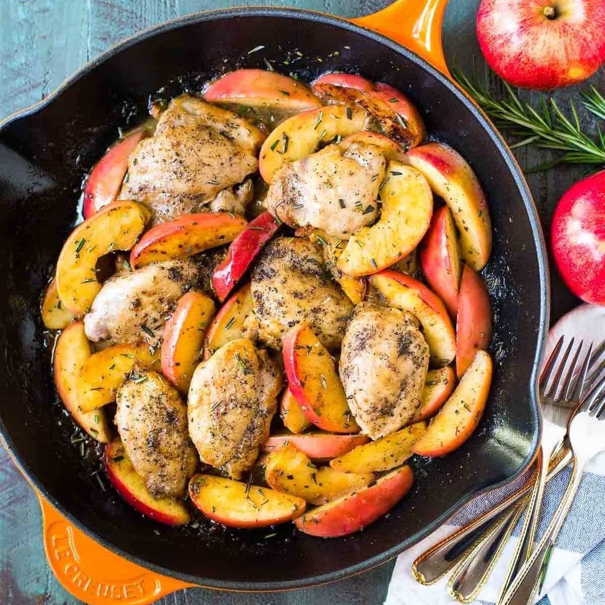 Apple Cider Chicken Skillet