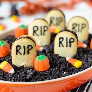 Graveyard Chocolate Cheesecake Dip