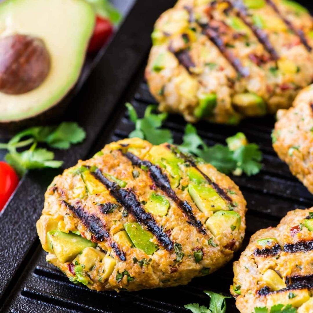 Avocado Burger with Chipotle Yogurt Sauce