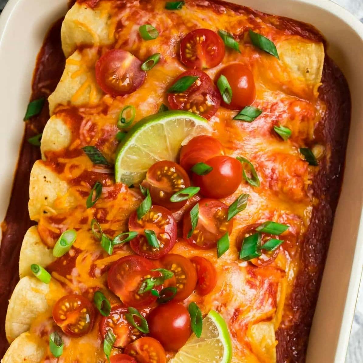 Instant Pot Chicken Enchiladas