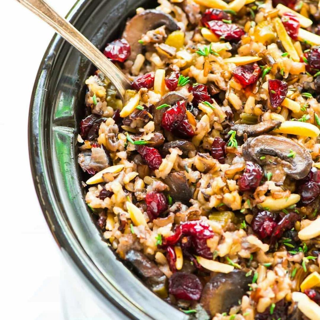 Crockpot Wild Rice Stuffing