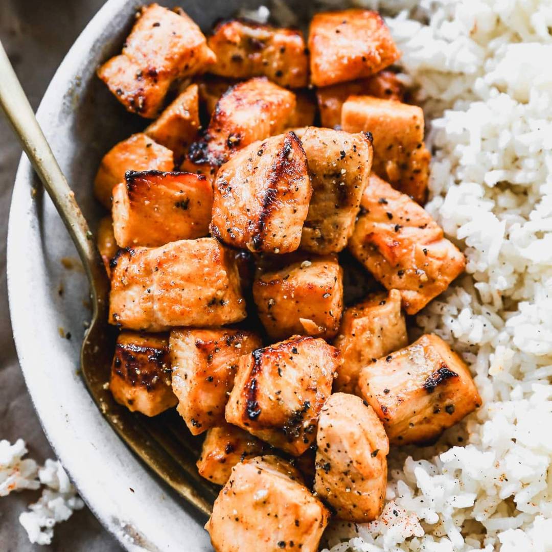 Air Fryer Salmon Bites