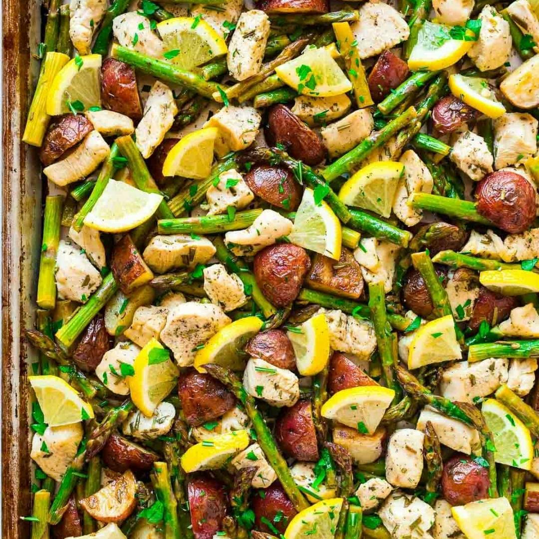 Sheet Pan Lemon Chicken