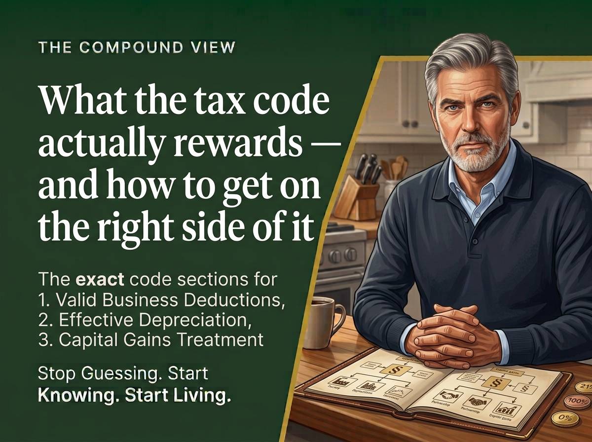 A retired couple reviewing their Social Security tax documents at home — The Compound View