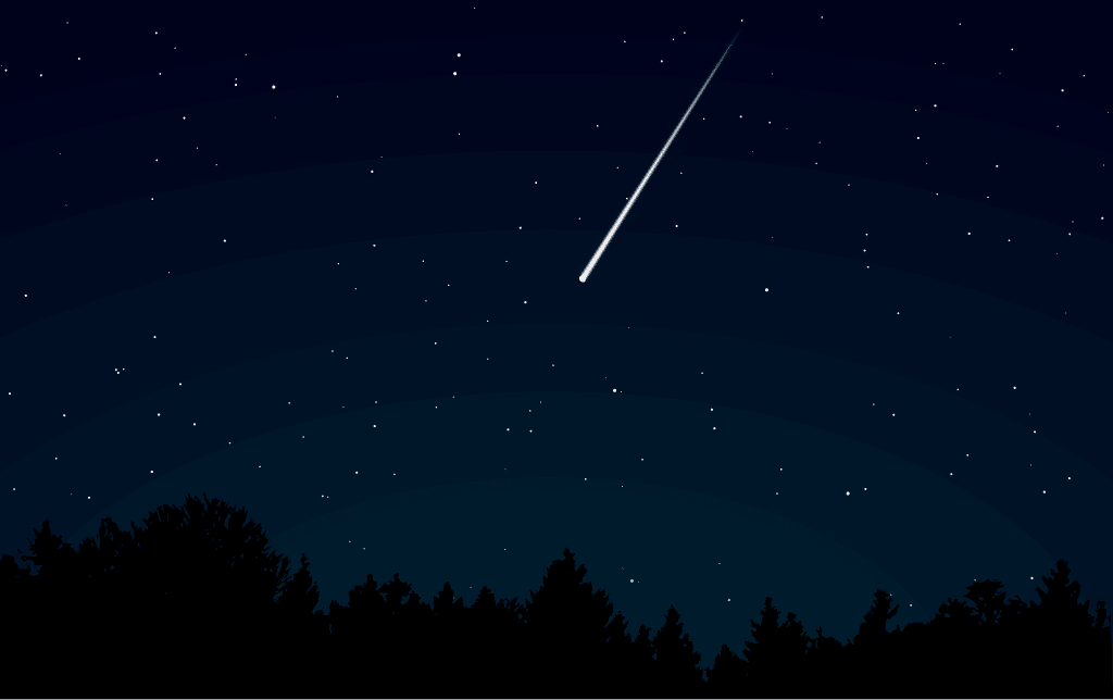 Shooting star. 