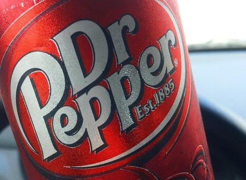 can of Dr Pepper