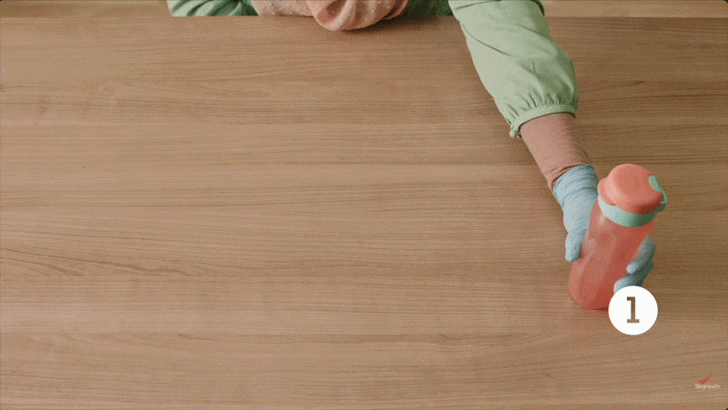 GIF showing an example of task-oriented training exercises 