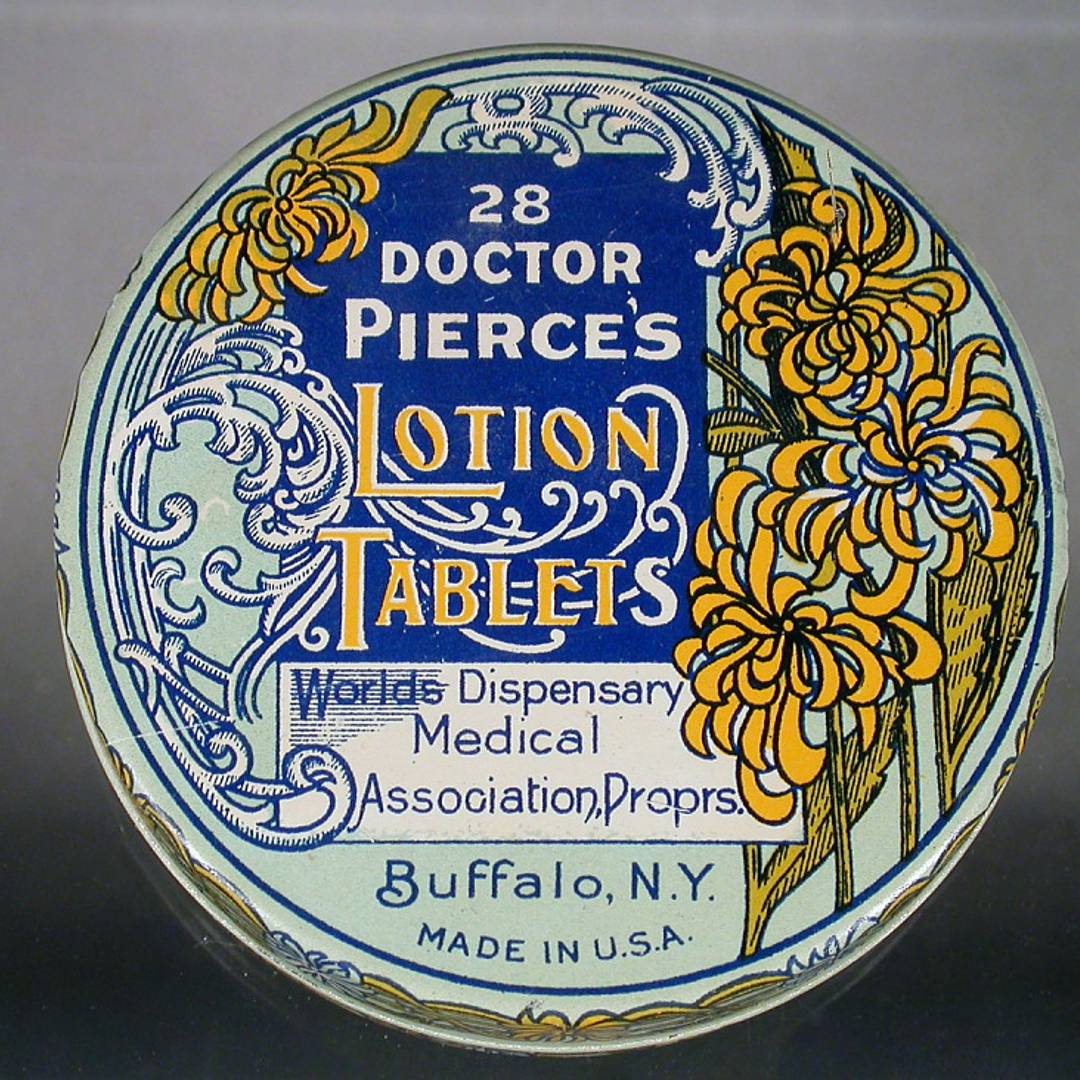 Tin of 28 Doctor Pierce's Lotion Tablets