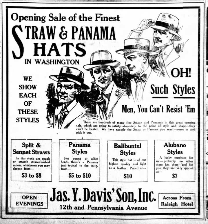 Straw Hat advertisement. 