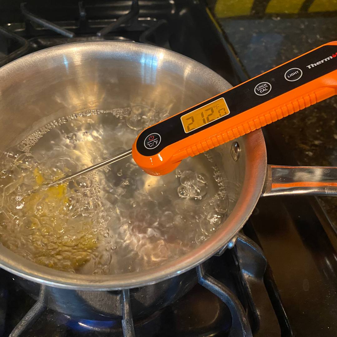 Cooking pasta at 212°F (100°C)