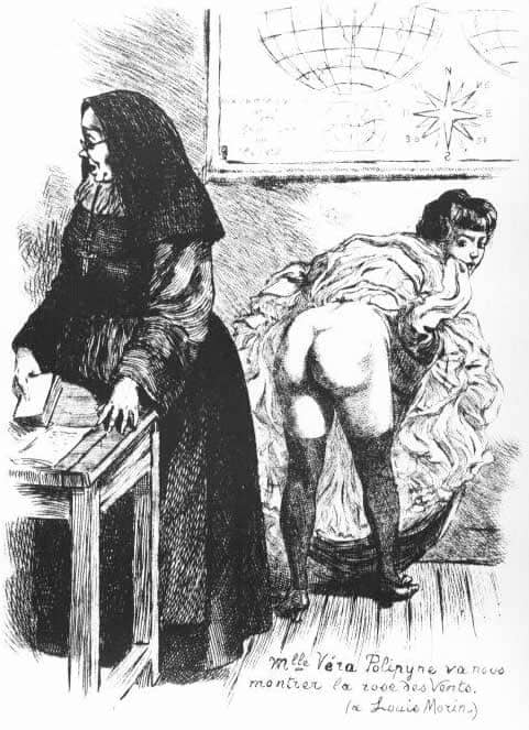 person mooning a nun
