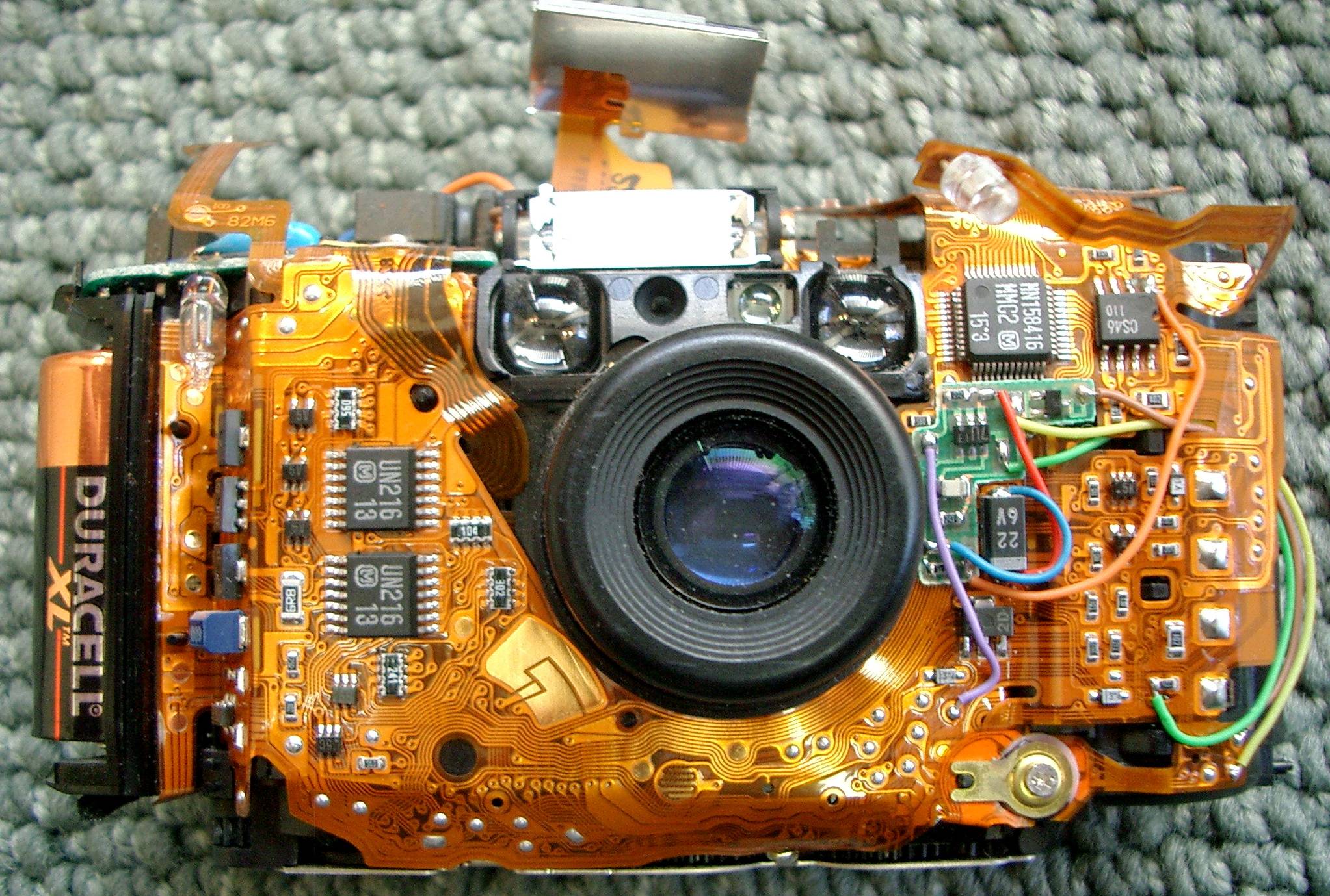 flexible printed circuit on camera