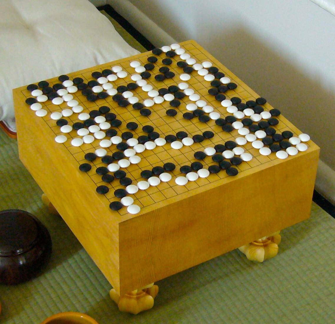 A Go board 