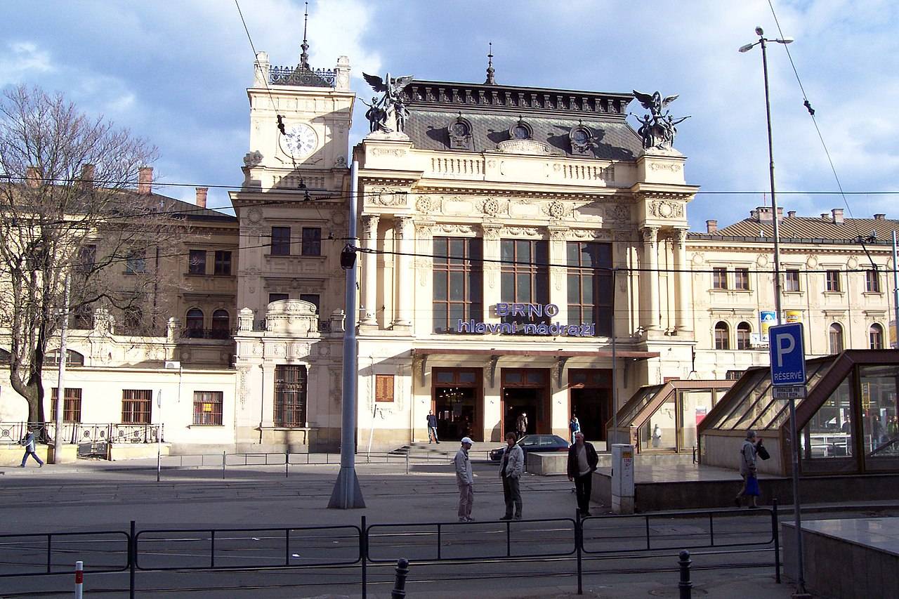 A train station in Brno, Czech Republic which was once a common station