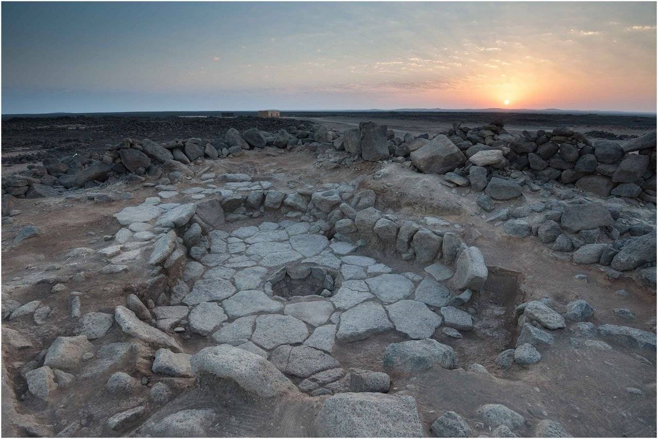 The archaeological site Shubayqa 1 in modern day Jordan where bread-like remains were discovered. 
