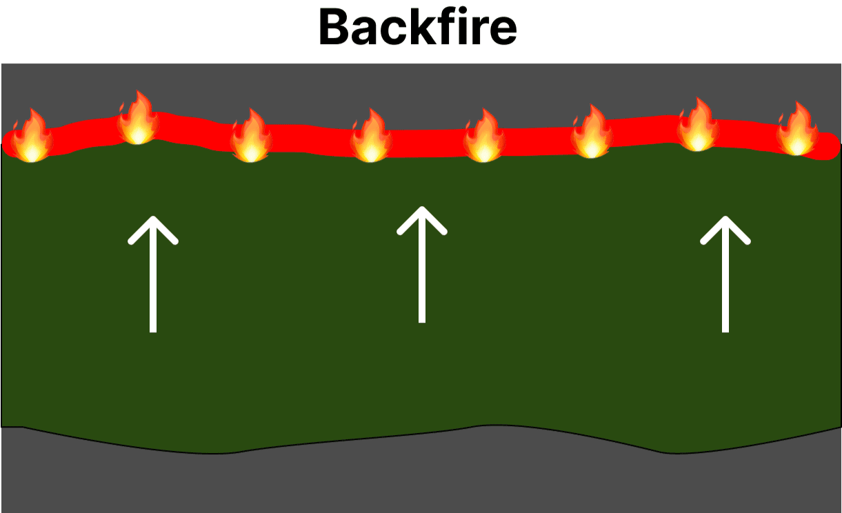 diagram of a back fire