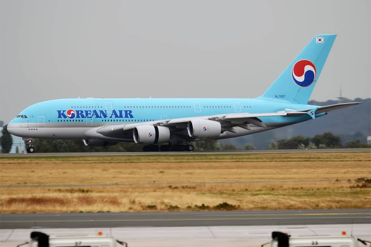 Korean Air, HL7627, Airbus A380-861