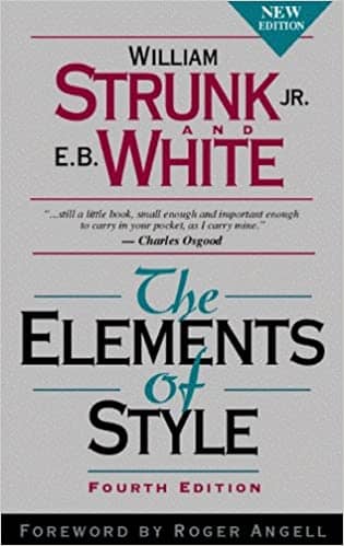 Book cover of "The Elements of Style"