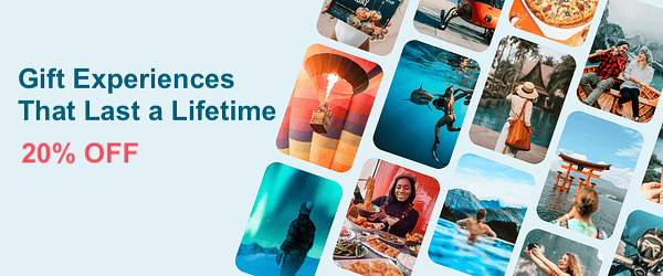 Gift experiences that last a lifetime, 20% off. 