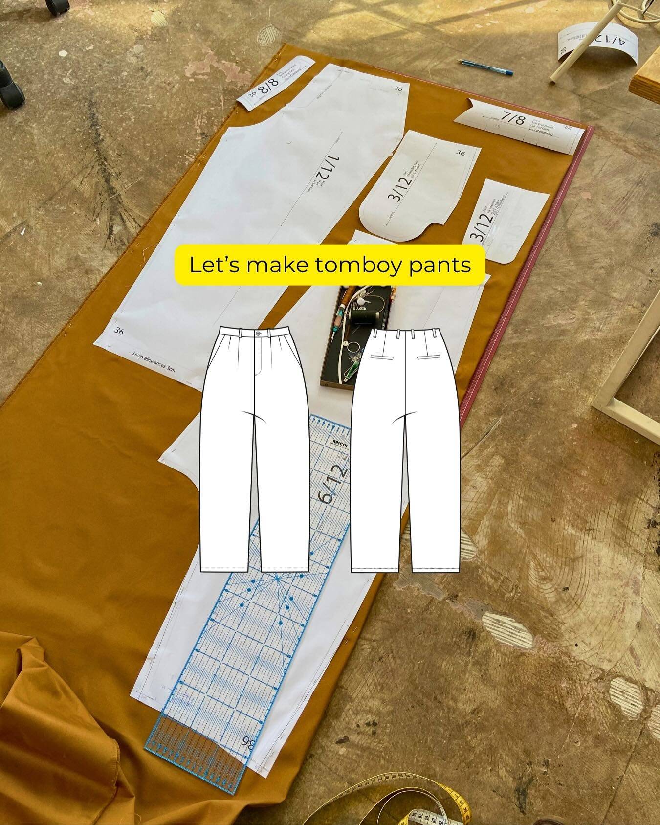 Sewing the #terralDIYpants for @isseyroquet. The detailed tutorial is on my YouTube channel.
Fabric from @atelierdelacreation 
.
.
.
#sewing #sewingproject #sewingcommunity #sewingtutorial up