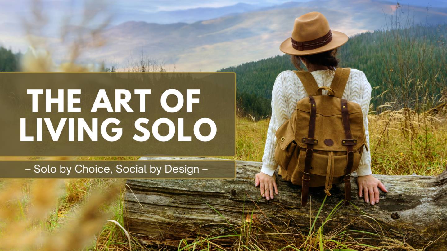 Banner for new community - the art of living solo