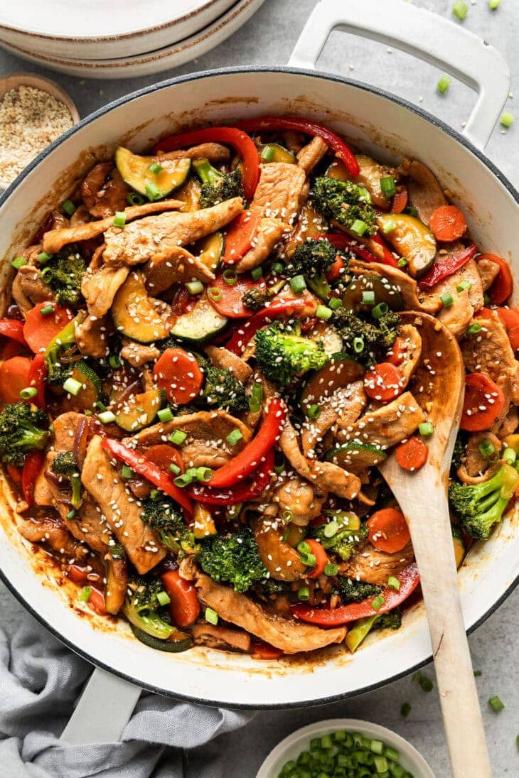 One-Pan Orange Pork Stir-Fry