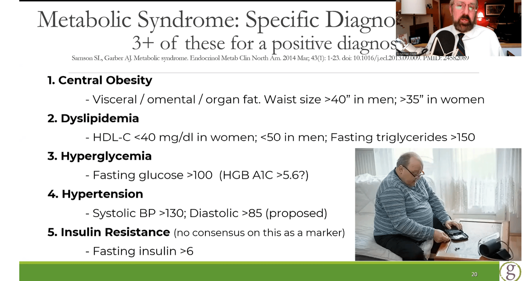 Metabolic Syndrome Diagnosis Criteria