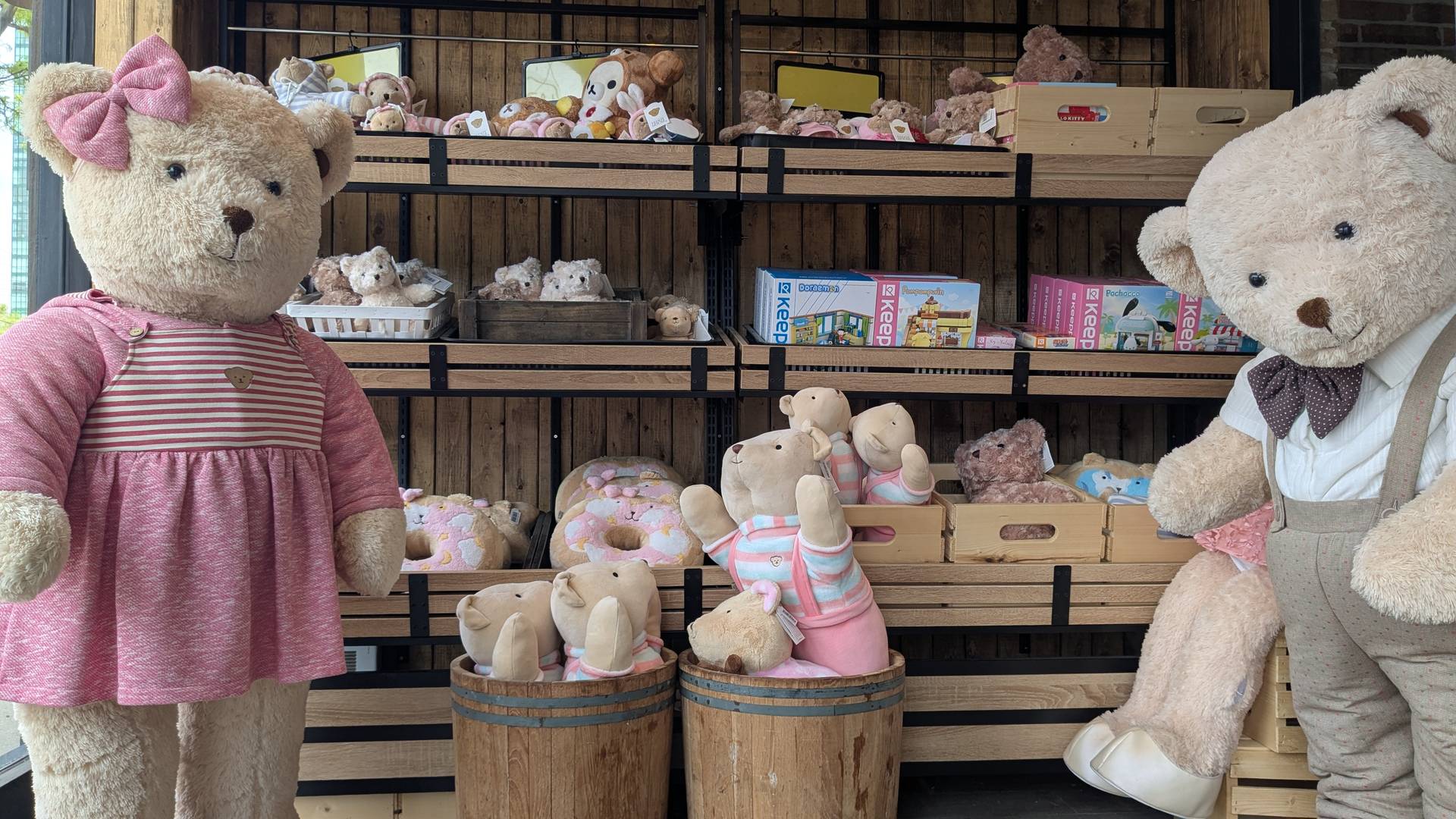Stuffed bear dolls and toys from Chillax Eatery & Mart