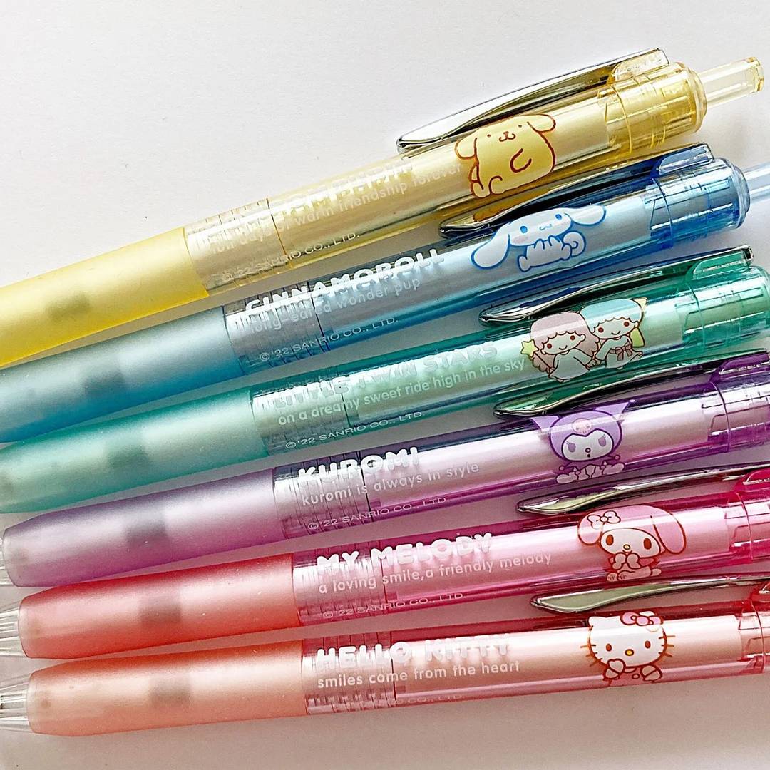 cute kawaii mechanical pencils My Melody Hello Kitty Cinnamoroll Pompompurin Little Twin Stars Kuromi, from Etsy