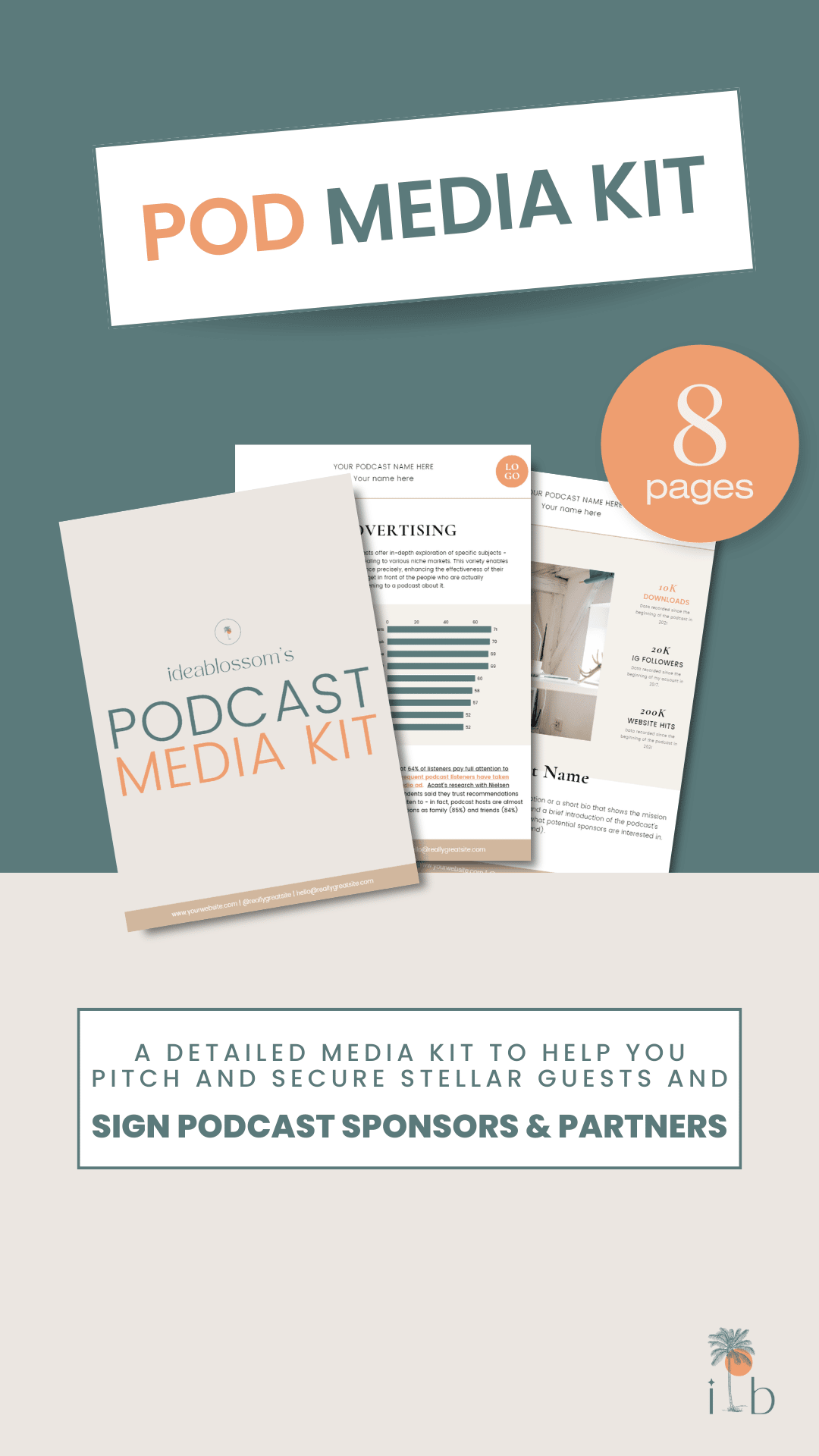 Ideablossom's Podcast Media Kit Template