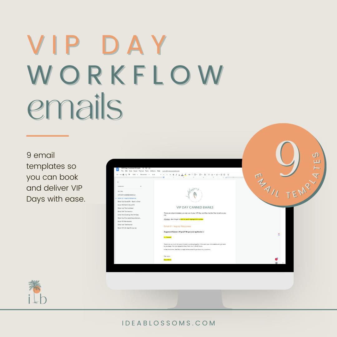 VIP Day Workflow Emails