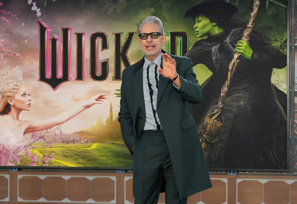 Jeff Goldblum at runway for Wicked