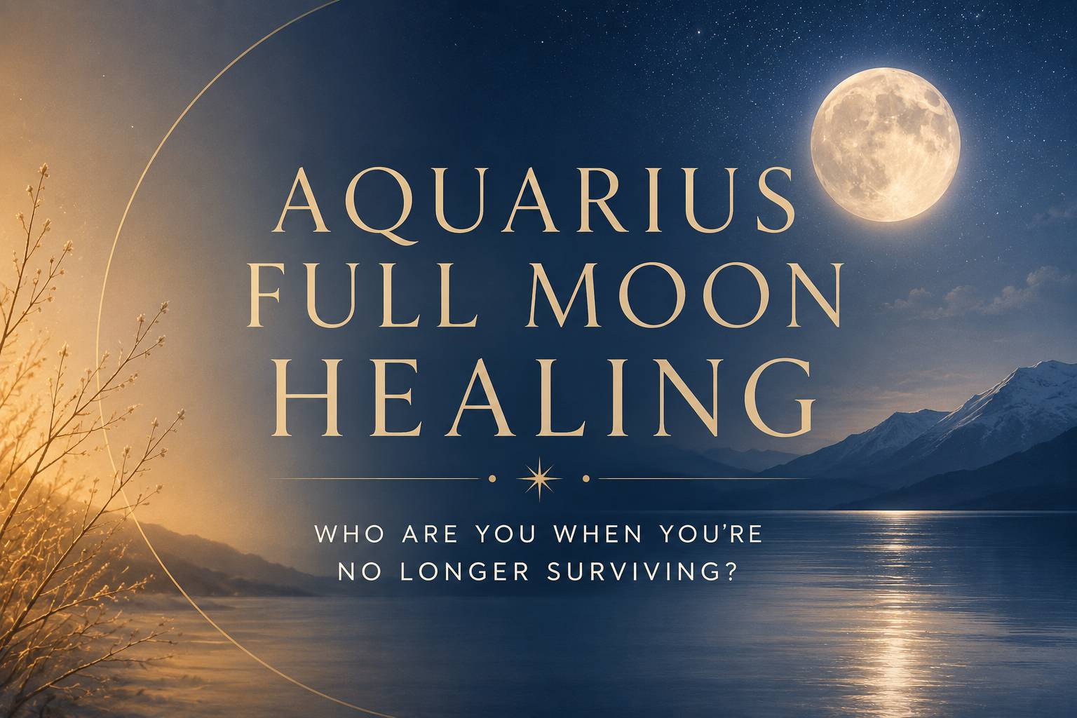 Illustrated moon phases form a circle around the centered question, “What Moon Were You Born Under?” Each moon is paired with an archetype title—The Initiator, The Intender, The Risk-Taker, The Refiner, The Illuminator, The Teacher, The Releaser, and The 