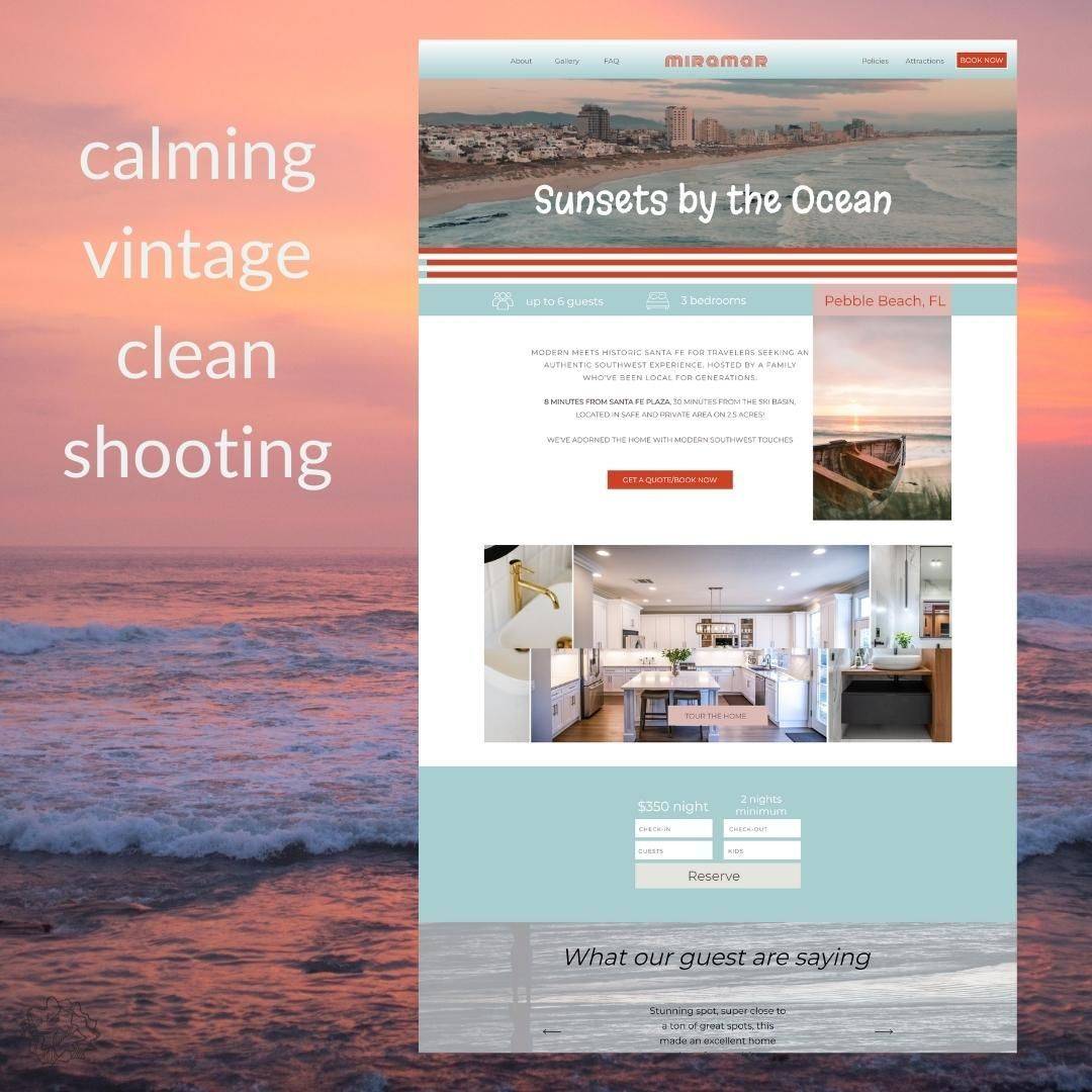 I'm ready for Summer, how about you? Miramar features a vintage and calming vibe that will transport your guests to a simpler time. With its soft color palette and elegant design, your beach property will be showcased in the best possible light. Guests will be clicking that "book now" button in no time! 
Some of the key features of Miramar include responsive design, easy customization options, and integration with popular booking platforms. You can easily add your own photos, property descriptions, and amenities to make it your own. 
Give your beach property rental the online presence it deserves with the Miramar Template!

#Template #BeachProperty #Rental #OnlinePresence #Shorttermrental #beachrental #beachrentalwebsite #showittemplate #websitetemplate #beachcondo #beachrental