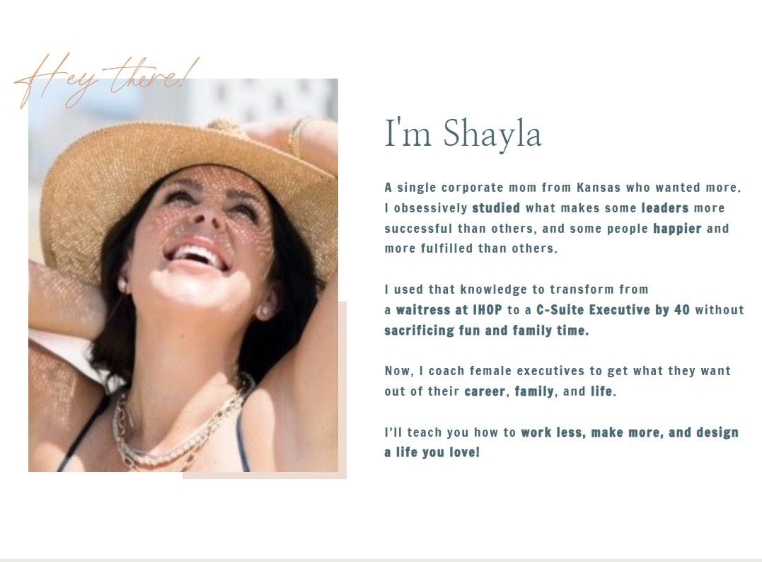 Executive coach and life coach Shayla King shares how she was promoted to the c-suite after health challenges, and dealing with burnout, mom-guilt, and being a workaholic. Looking to slow down but still achieve her dreams, Shayla created a better way to b