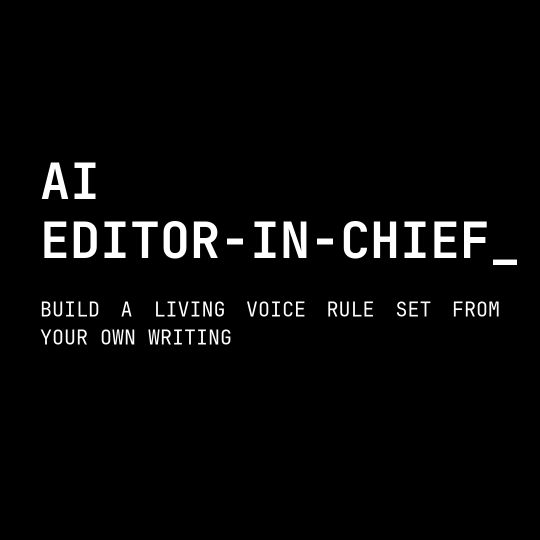 AI EDITOR IN CHIEF (ISSUE #002)